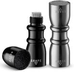 LOCKCUE Pool Cue Tip Shaper Tools, 3-in-1 Billiard Accessories Kit, 2-Pack, Black and Grey