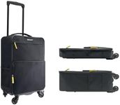 Travel Ready 4-Wheel Super Lightweight 1.9kg Collapsible Cabin Luggage. Made of High Tensile Strength Materials. Approved for Ryanair EasyJet and All Major Airlines