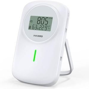 INKBIRD Indoor Air Quality Monitor, 3 in 1 CO2 Detector IAM-O2, Temperature and Humidity Monitor, Dual Alarm System, for Home, School, Office, Recreation Vehicles