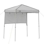 Core Instant Straight Leg Canopy Tent with Adjustable Sun Wall, 6 ft x 4 ft, Gray