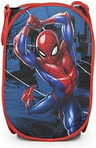 Jay Franco Marvel Spiderman City Flying 80L Pop Up Basket Laundry or Toy