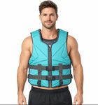 Adult Life Jacket for Swimming, Rafting & Boating | High Buoyancy Safety Vest for Water Sports, Kayaking & Beach Activities | Lightweight & Adjustable Fit