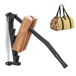 HUAGHEE Wood Splitter - Kindling Splitter Wall Mounted, Manual Firewood Kindling Splitter, Portable Wall Mounted Wood Splitter, Firewood Cutter Outdoor Log Splitter with Firewood Tote Bag