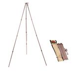 CAMPINGMOON Portable Campfire Camping Tripod with Carrying Bag (US - Bronze, US - 105cm Height)