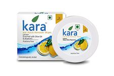 Kara Wipes Nail Polish Remover With Vitamin Removes Nail Polish, Lemon (30 Pulls) x (Pack Of 2)