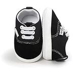 Morbido Infant Baby Boys Girls Canvas Sneaker Toddler Slip On Anti Skid Newborn First Walkers Candy Shoes for 0-18 Months