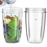 Two Pack 24oz Tall Cup Compatible with Nutribullet 600w 900w