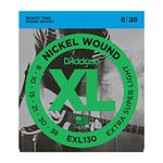 D'Addario EXL130 Nickel Wound Electric Guitar Strings - Extra-Super Light 8-38