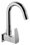 Hindware Italian Collection F520023CP Avior Sink Tap for Kitchen with Swivel Spout (Wall Mounted), Brass with Chrome Finish