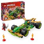 LEGO NINJAGO Lloyd’s Pull-Back Race Car Toy with 2 Minifigures for Imaginative Play - Dragons Rising Ninja Set - Gift for 7 Plus year Old Boys & Girls 71828