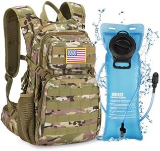 CVLIFE Tactical Hydration Backpack 3L, Lightweight Water Bag Hydration Pack, Hiking Backpack with Water Bladder for Men Women, Heavy Duty Molle Water Backpack for Cycling, Running, Hunting CP