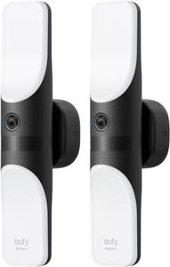 eufy Security Wired Wall Light Cam S100 Security Camera Outdoor, 2K Camera with 1200 Lumen Light, Color Night Vision, Motion Activated Light, AI Smart Detection, IP65 Waterproof, 2 pack