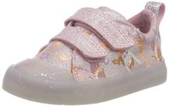 Clarks Foxing Print T, girls Low-Top Sneakers, Pink Canvas, 9.5 Child UK (27.5 EU)