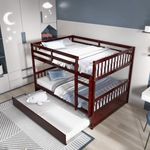 Giantex Full Over Full Bunk Bed wit