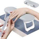 I-BLINK Premium Nail Arm Rest - Professional Microfiber Leather Hand Rest Stand For Acrylic Nails - Nail Technician Must-Have Tool