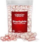 Starlight Peppermints Individually Wrapped Candy - Sweets for On the Go Refreshment, Starlight Mints Hard Candy, Office Candy Mints, Christmas Peppermint Candy, 5lb