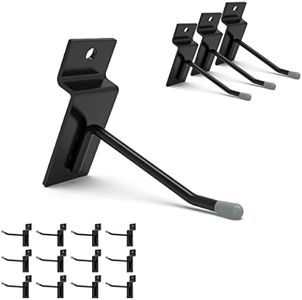 HUHOLE Black Slatwall Hooks 2 Inch, 50PC, Slatwall Accessories, Slat Wall Hooks, Slat Wall Accessories, Load Up to 20lbs