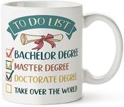 Yanprint PhD Mug, PhD Graduation Gifts, Doctorate Graduation Gifts, Doctor Gift, Doctorate Degree, Graduation Mug, New PhD Mug 11OZ