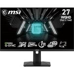 MSI G274QPX 27 Inch WQHD Gaming Monitor - 2560 x 1440 Rapid IPS Panel, 240 Hz / 1ms GtG, 98% DCI-P3 Colour Gamut, HDR 400, Type-C PD 65W, G-SYNC compatible - DP 1.4a, HDMI 2.0b CEC