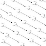 HUHOLE Pegboard Hooks 4 Inch, 50PC, Fit 1/4" or 1/8" Peg Boards, Ideal Peg Boards Hooks for Garage Organization