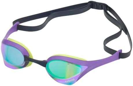 Arena AS5SGG02U Swimming Goggles, Swimming Goggles, Unisex, Cobra Tiger, One Size Fits Most, Mirror Finish, Top Racing Model