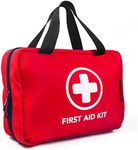 330 Piece First Aid Kit, Premium Waterproof Compact Trauma Medical Kits for Any Emergencies, Ideal for Home, Office, Car, Travel, Outdoor, Camping, Hiking, Boating (Red)