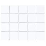 CleverDelights 1" Square Glass Tiles - 50 Pack