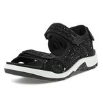 ECCO Men's Sandals Multisport Outdoor Shoes, Black Splash/Upcycle Edition, 8-8.5