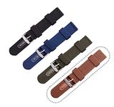 Vinanth Enterprises BROWN NYLON WATCH STRAP/BAND with STEEL BUCKLE (Size: 20mm)