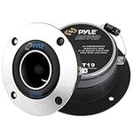 PYLE-PRO 1"Car Audio Speaker Tweeter -300 Watt High Power Super Titanium Tweeter System w/ 3.75 Inch Aluminum Bullet Horn, Heavy Duty 20 oz Magnet -PDBT19 (Pair), Black