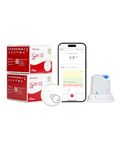 sinocare iCan i3 Continuous Glucose Monitor, 15 Day Wear-life CGM, Wearable Blood Glucose Tracker for Diabetes Monitoring, Output Values via iCan CGM App for UK, Pack of 2 Sensors & Transmitters
