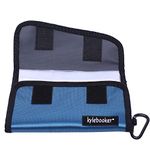 Kylebooker Fishing Soft Bait Binder Wallet Case Lure Tackle Storage Bag (Blue)