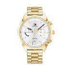 Tommy Hilfiger Mens Bennett Silver White Dial Analogue Watch - TH1791726