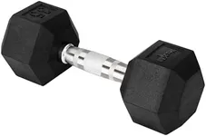 Cast Iron - Chrome Grip Hex Dumbbell - 35 lbs - Single