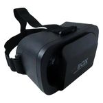 Mini 3D Virtual Reality Headset for Smartphones | Adjustable VR Glasses for Android & iOS Mobile | Lightweight with Head Strap | Black