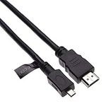 Micro HDMI Cable for Panasonic Lumix DMC DMC- HC HC Series GH4 FZ1000 FZ300 FZ330 GF7 GF7K GH4A GH4H TZ61 TZ70 TZ71 TZ80 TZ81 TZ100 TZ101 TZ37 TZ40 FT3 FT4 FT5 FX90 FZ1000 FZ300 FZ330 V760 Camera 10ft