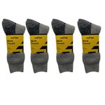 POLAR PAWS MEN HEAVY DUTY WOOL WORK SOCKS SIZE 10-13 PACK 4 PAIRS