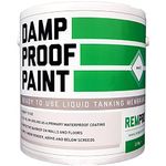 Rempro 2.5kg White Damp Proof Paint - Internal & External Liquid DPM for Water & Vapour Membrane Proofing Applications