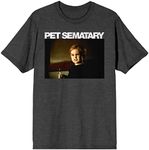 Pet Sematary Gage Creed Screenshot Men's Charcoal Heather Gray Short Sleeve Crew Neck Tee-3XL