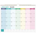 2025 Calendar - Wall Calendar 2025, from January 2025 to December 2025, Month to View Calendar, 37 x 29 cm, Double Binding Hook, Large Mixed Color Right Angle Block