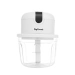 Digitrends rechargeable Mini Electric Chopper, Food Grade Bowl, Stainless Steel Blades, One Touch Operation, for Mincing Garlic, meat,Onion, Vegetable,Nuts (350 ml)