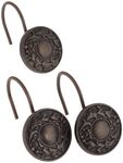 Carnation Home Fashions Regency Ceramic Resin Shower Curtain Hook, Oil Rubbed Bronze