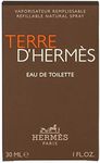 Hermes Terre Eau de Toilette Spray, 1 oz, 30 ml