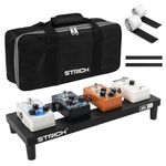 STRICH Guitar Pedal Board Aluminum Alloy 0.83lb Super Light Effect Pedalboard 15'' x 5.7'' with Carry Bag, MINI 15