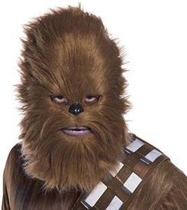 RUBIE'S Masque avec fourrure Chewbacca Star Wars adulte - Marron - Taille Unique