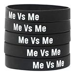 5 of Me Vs. Me Silicone Wristbands 