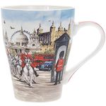 The Leonardo Collection LP33966 London Collage Mug, Fine China, Boxed