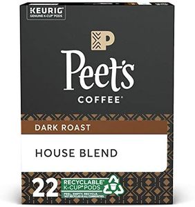 Peet's Coffee & Tea Single-Serve Coffee K-Cup, House Blend, Carton Of 22