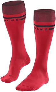 FALKE Women's SK7 Race W KH Breathable Warm Thin 1 Pair Skiing Socks, Red (Lipstick 8000), 2.5-3.5