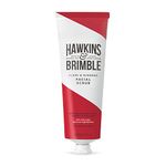 Hawkins & Brimble Mens Facial Scrub 125 ml - Walnut & Almond Pre Skin Face Exfoliator For Men | Pre Shave Lotion